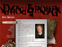 Tablet Screenshot of danbrown.cz
